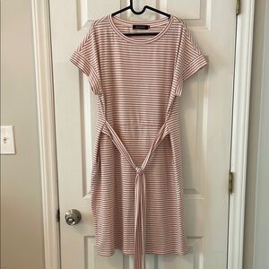 Striped Pink/Beige Dress